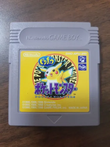Jogo Original Pokémon Yellow Japonês Game Boy