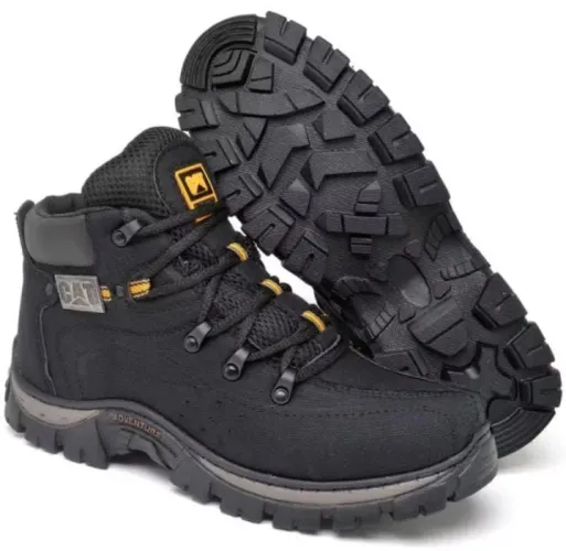 Bota Masculina Adventure Cat Preta