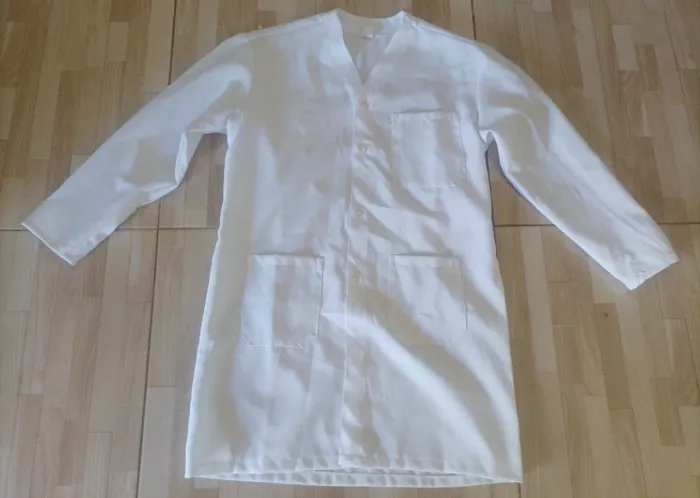 Jaleco Branco Unissex com Bolsos