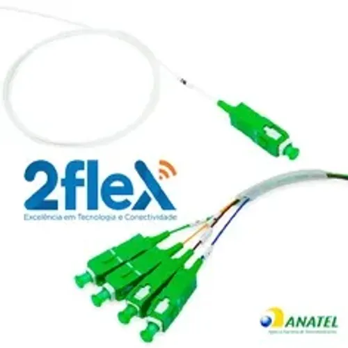 Splitter Plc 1x4 Sc Apc Verde Conectorizado   1775     d495