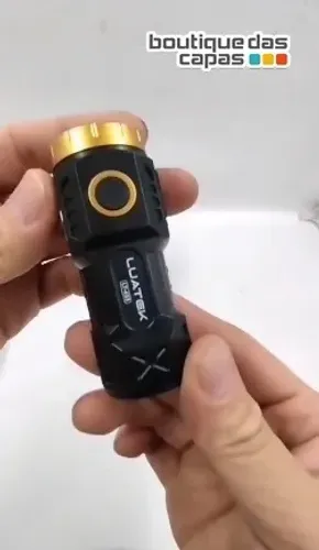 Mini Lanterna De Mão Pequena Luz Forte Brilhante Recarregável Com Base de Ima Magnetico lt