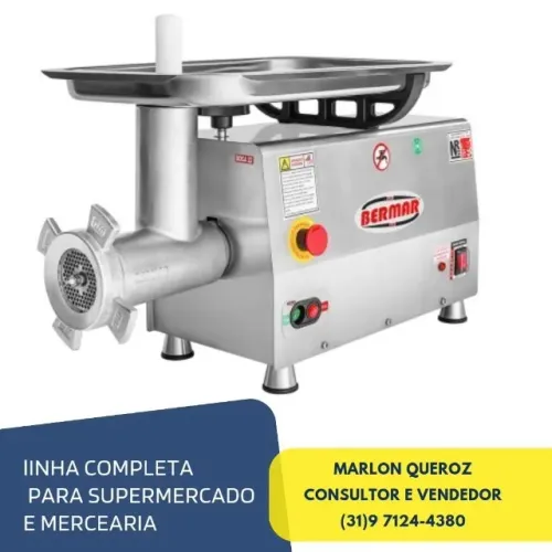 Moedor de Carne Boca 22 Bermar 300 kg/h