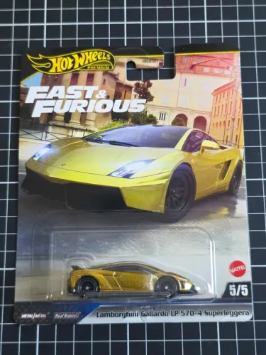 Lamborghini Gallardo LP 570-4 Superleggera Hot Wheels Premium Temático Velozes e Furiosos