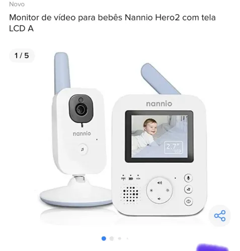 Baba eletrônica - monitor de vídeo para bebês Nannio Hero 2. 