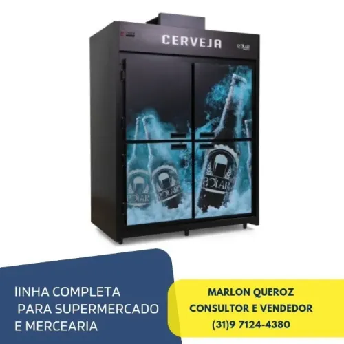 Cervejeira 4 Portas Mini Câmara Polar Porta Cega