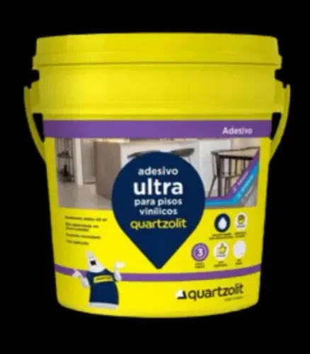 Adesivo ultra vinílico Quartzolit 4kg lacrado