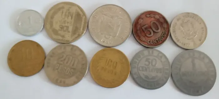 10 moedas do mundo - Países Andinos