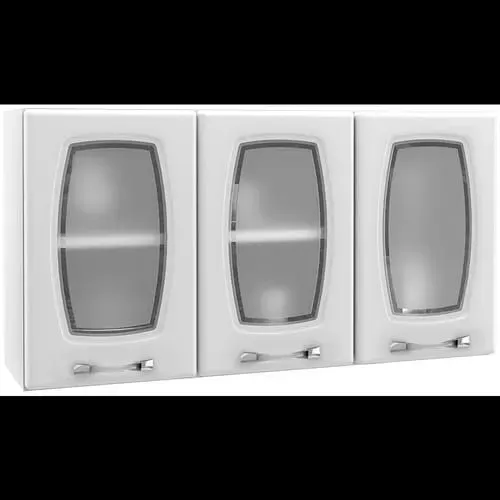 Armário aéreo cristaleira aço telasul