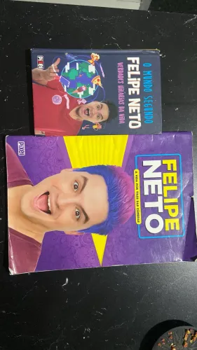 Livros Felipe Neto - A Vida por Trás das Câmeras + O Mundo Segundo Felipe Neto