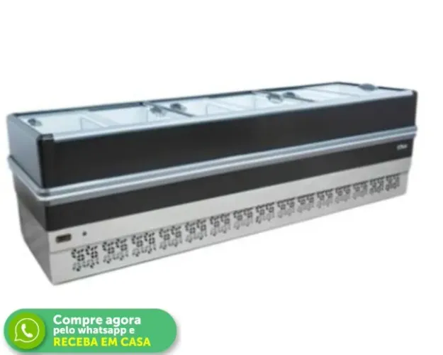 Ilha de Congelados 3 Metros Preta Polar 220v