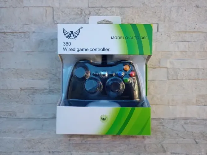 Controle Joystick Para Xbox 360 com Fio de 2m