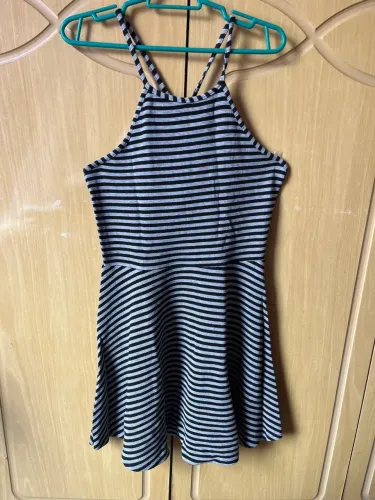 Vestido listrado semi novo tamanho G!!