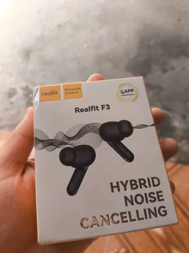 Fones de Ouvido Realfit F3 com Cancelamento de Ruído
