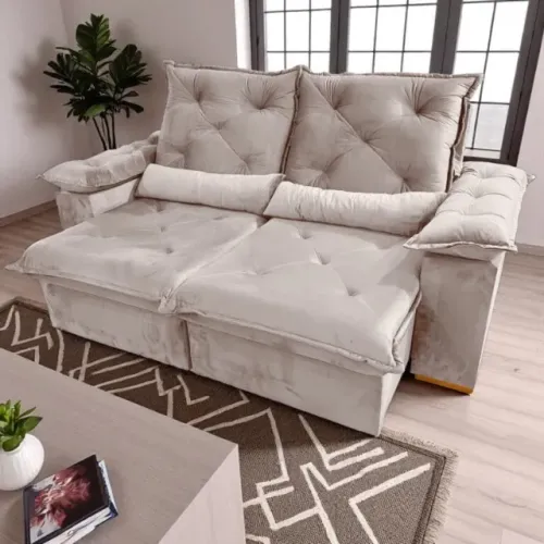 Sofá Retrátil e Reclinável Porto Madero 2,00 m Produto Novo!! Pronta Entrega!!