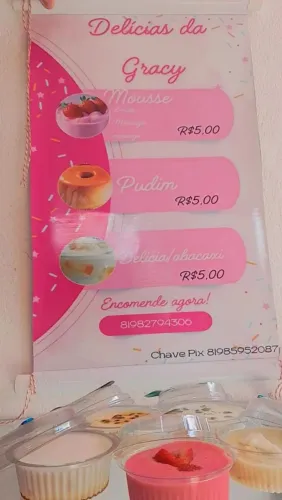 Sobremesas Deliciosas da Gracy - Mousse, Pudim e Abacaxi