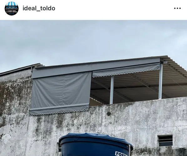 Toldo cortina Retrátil e Rollon
