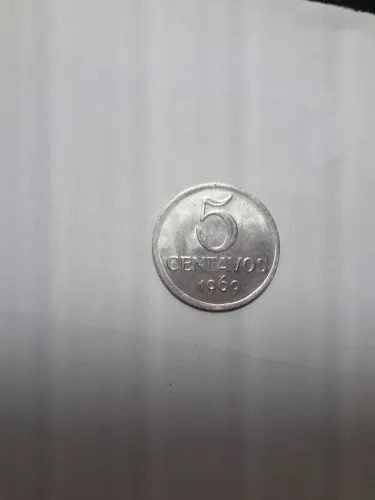 Moeda antiga 5 Centavos 1969
