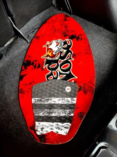 Prancha Skimboard Red Nose Madeira Clássico 93x49 Excelente Estado