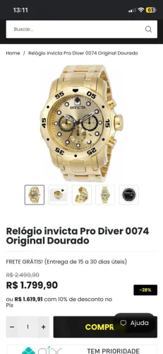 Relógio invicta