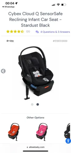 Bebê Conforto Cybex Cloud Q com SensorSafe + base