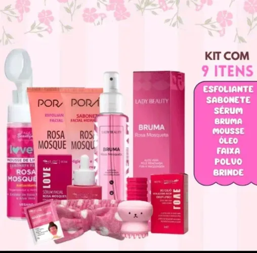 Kit rosa mosqueta skin Care limpeza