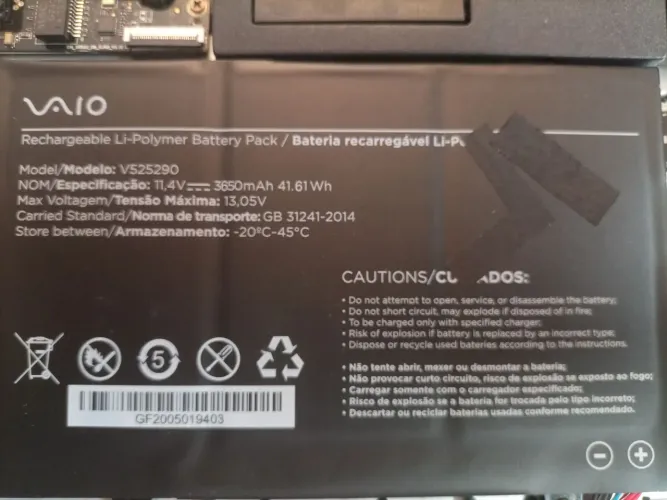 BATERIA NOTEBOOK SONY VAIO