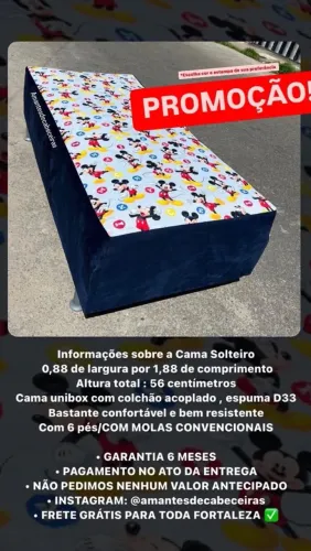 Cama de solteiro unibox
