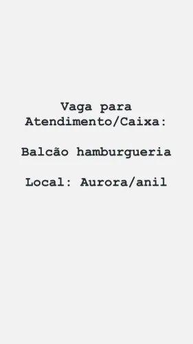Vaga para atendimento