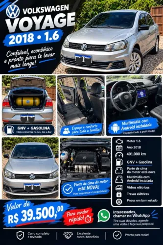 Volkswagen Voyage Trendline 1.6 T.flex 8V 4P 2018