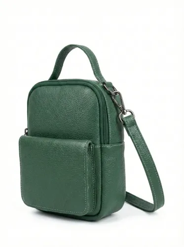 Código 010 - Bolsa em Couro Legítimo - Fabricação própria