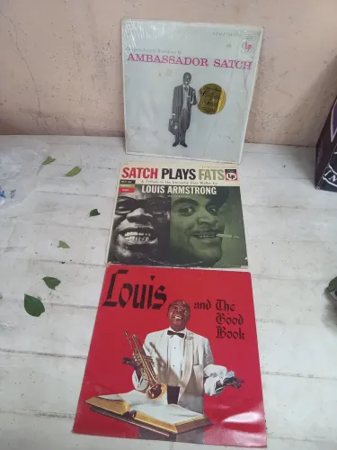 3 LPs discos vinil importados Jazz Louis Armstrong Satch