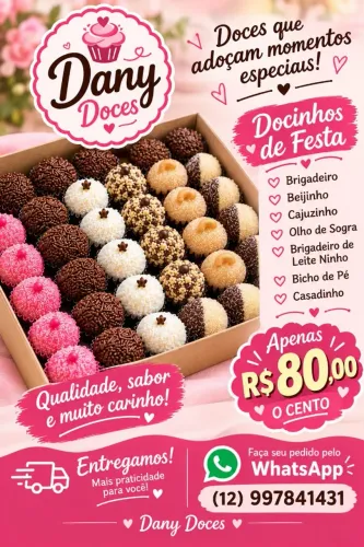 Docinhos Para de Festa Sjc Cento R$80