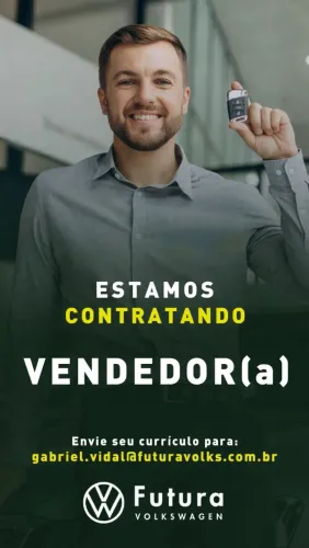 Contrata-se vendedor de veículos.