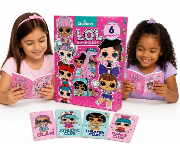 box com 6 livrinhos lol surprise novos