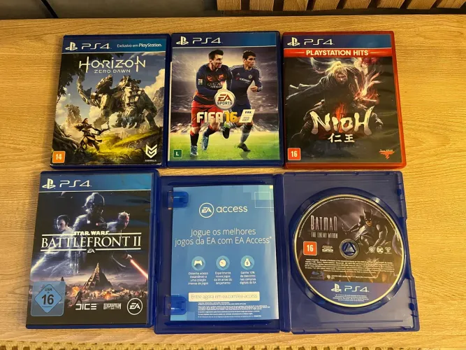 Lote com 5 jogões PS4 TOP