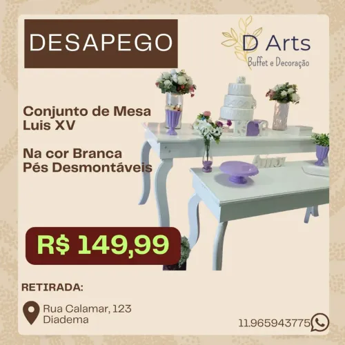 Conjunto de Mesa para Decoração