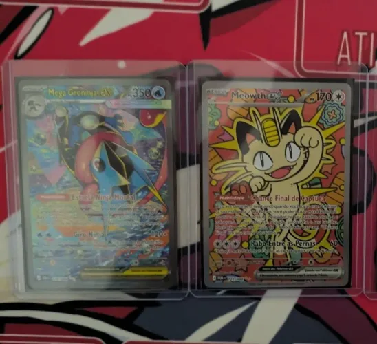 Mega Greninja e Meowth Ex