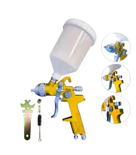 PISTOLAS DE PINTURA GRAVIDADE CANECA PLÁSTICA 700ML ALTA PRECISÃO 