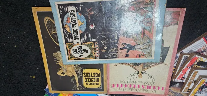 Coleção de Livros Antigos de Cartazes Artísticos - 3 Volumes<br>
