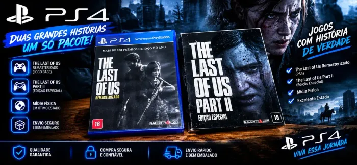 The last of us 1 e 2 ( ps4, ps5) pra sair essa semana