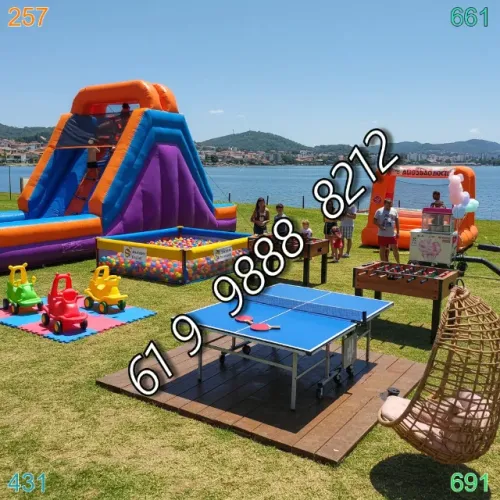 Locação de Brinquedos AGORA! Diversão garantida em Gama e Asa Sul.