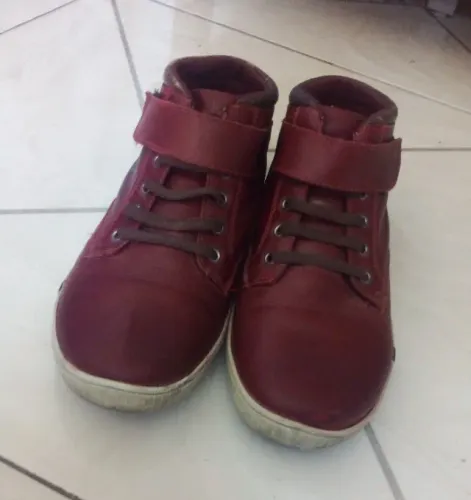 Tênis Bota Fiveblu Couro Bordô - Usado - Nº 41