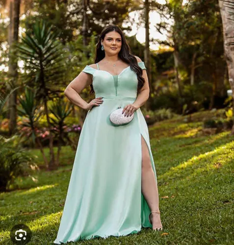 Vestido festa plus size