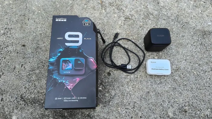 GoPro Hero Black 9 usada completa (Sem cartão SD)