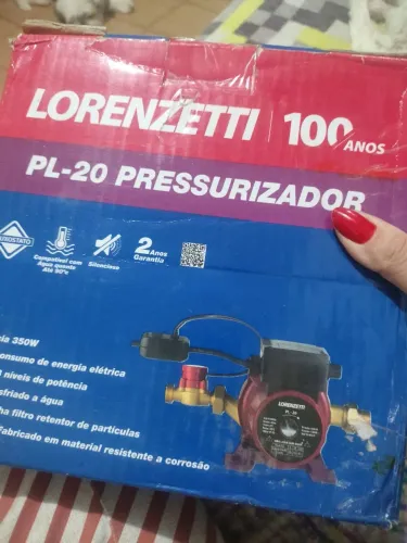 Pressurizador de Água PL-20 Lorenzetti