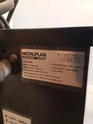 Secador de Ar Metalplan Titan20