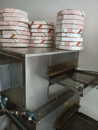 Forno pizza esteira gás