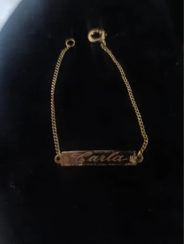 Pulseira de Bebê em Ouro Teor 750 (18k)
