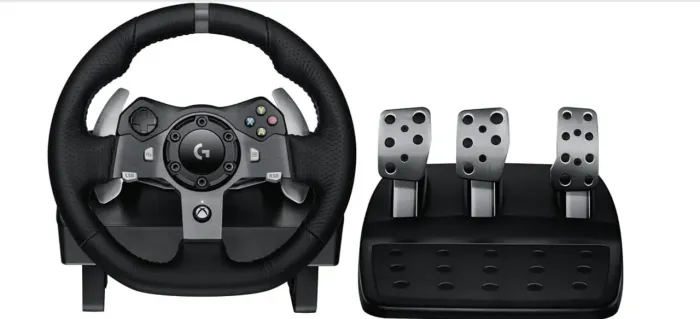 Volante Logitech G920 Driving Force e Pedais com Force Feedback para Xbox Series X|S e PC