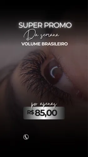 Promo extensão de cílios